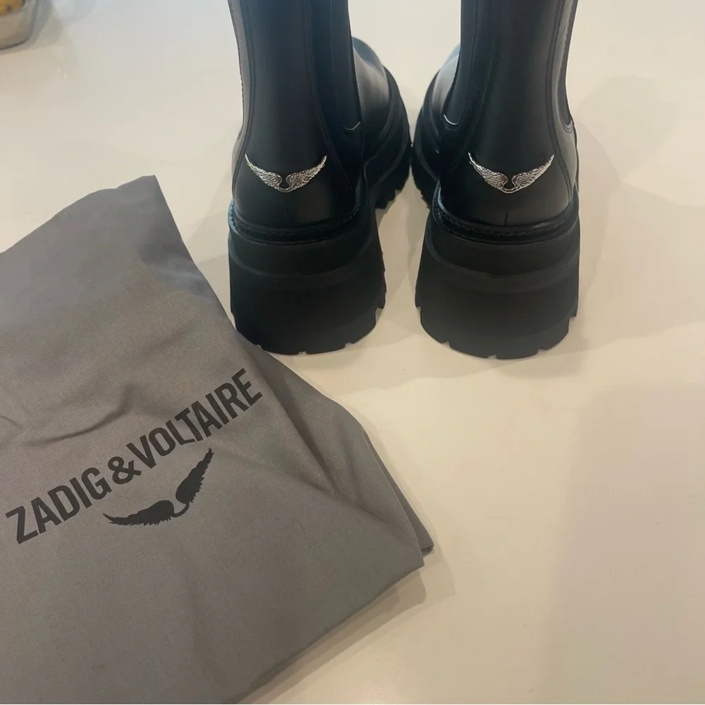 $498 Zadig & Voltaire Ride Chelsea Boots NIB SIZE 36 - Picture 10 of 10